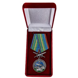 Латунная медаль "За службу в ВДВ", - в презентабельном подарочном футляре №2299