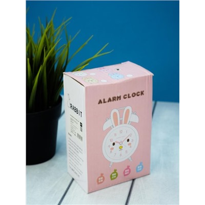 Часы-будильник «Cute rabbit», pink (6х9,5 см)