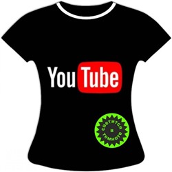 Женская футболка Youtube