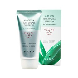 DABO / Солнцезащитный крем экстрактом aлоэ вера Aloe vera Tone-Up Sun Cream SPF50+ PA+++. 70 мл.