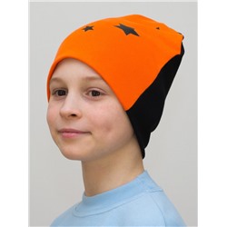 Шапка для мальчика Double Stars (Цвет оранжевый), размер 52-54,  хлопок 95%