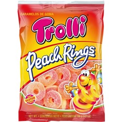 Жевательный мармелад Trolli Fruit Gum Peach Ring 100 гр