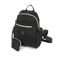 Рюкзак жен текстиль CF-8532 1отд,  5внут+3внеш/ карм,  черный 252552