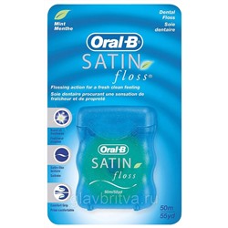 Зубная нить  "Oral-B Satin floss" (25м)