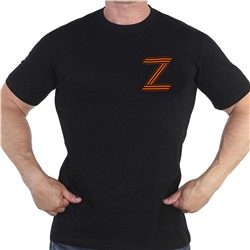 Черная футболка с буквой Z, – носи с гордостью в поддержку наших!