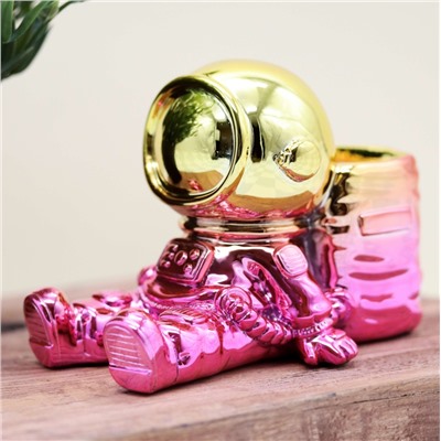 Подставка для канцелярских принадлежностей «Astronaut», pink metallic