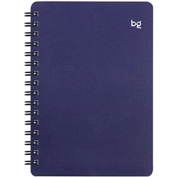 Записная книжка А6 60л. на гребне BG "Base", синяя