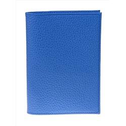 Обложка на паспорта из натуральной кожи, цвет синий
