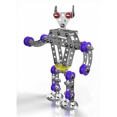 Конструктор металлический с подвижными деталями "Робот Р1"