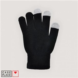 Сенсорные перчатки черные для экрана телефона
