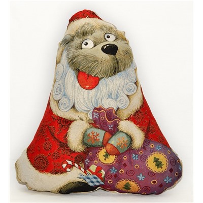 ГС Дед Мороз- гобеленовая подушка-игрушка