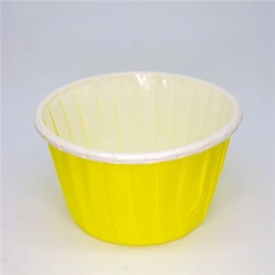 Форма для капкейков (маффинов, кексов) желтая-белая, 50х40, 10 штук (Pasticciere)