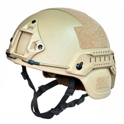 Боевой пуленепробиваемый шлем ACH MICH NIJ IIIA (песок), - Шлем сочетает в себе основные требования к современным средствам защиты: высокую степень бронезащиты от пуль и осколков, запреградного ударного воздействия, умеренный вес, удобство при длительном ношении