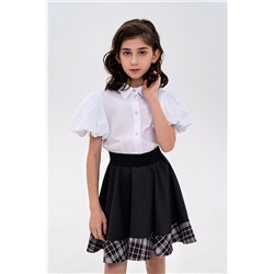 Серая школьная юбка, модель 0338/2
