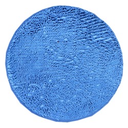Круглый коврик ЛАПША - голубой Диаметр 100 см
