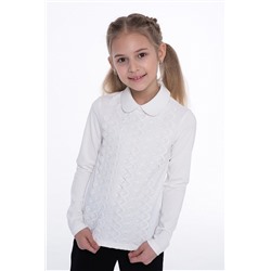 Молочная школьная блуза Mooriposh, модель 06109