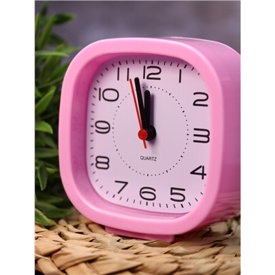 Часы-будильник «TimeTrek», pink (11х10,5 см)