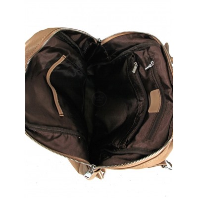 Рюкзак жен натуральная кожа JRP-8908 1отд,  4внут+5внеш/карм,  бежевый 261740