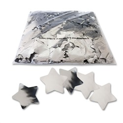 Конфетти металлизированное звезды (серебро)