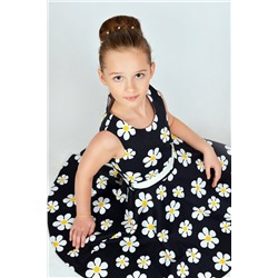 Нарядное черно-белое платье для девочки Инфанта, модель 0142