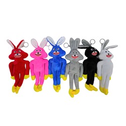 Мягкая игрушка " Заяц Хагги-Вагги " ( гладкий ) 25 см , цвет микс