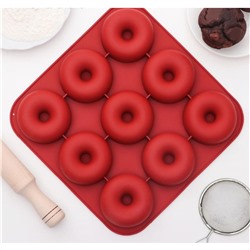 Форма для выпечки и муссовых десертов 9 ячеек Пончик