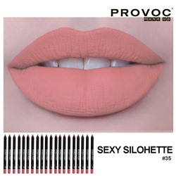 Provoc Гелевая подводка в карандаше для губ, №35 / Semi-Permanent Gel Lip Liner, Sexy Silohette