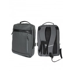 Рюкзак BGL-2806 текстиль,   (USB-заряд)  1отд+д/ноут,  4внеш, внут/карм. серый 262105