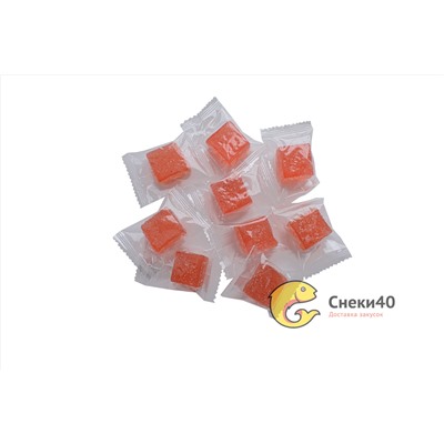 Жевательные конфеты Клубника (кубики) 500г