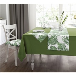 Набор кухонный: Leaf green,скатерть  110х140 см, салфетки 40х40 см - 4 шт, цвет зеленый