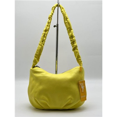Женская кожаная сумка Guudy. Ярко-желтый