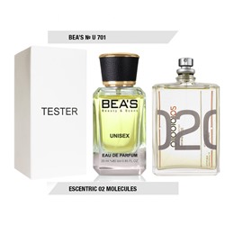 Тестер Beas Эксцен. 02 Молек. 25 ml unisex арт. U 701