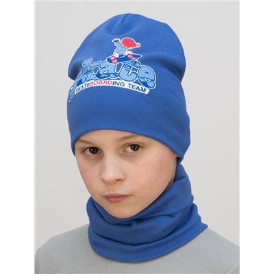 Комплект для мальчика шапка+снуд Skate, размер 52-54,  хлопок 95%