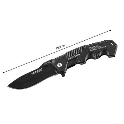 Нож Cold Steel Black Sable 217, (Оригинальный брендовый складной нож из заводского резерва по себестоимости. Акция действует только месяц!) №60