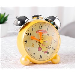 Часы-будильник «Chiming silver», duck yellow