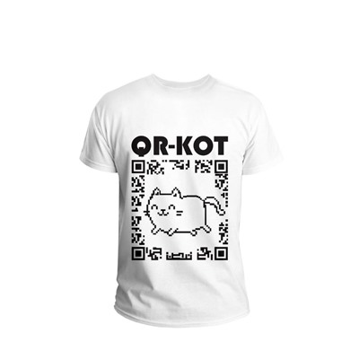 Футболка мужская Qr cat