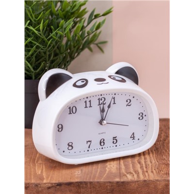 Часы-будильник "Cute panda", white (16,5х12 см)