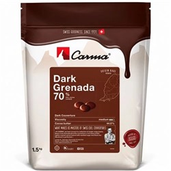 Темный шоколад в галетах / каллетах / дропсах «Grenada» (70% какао), 100 гр (Carma Barry Callebaut Schweiz)