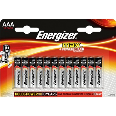 Набор алкалиновых батареек "Energizer", тип AAA, 12 шт