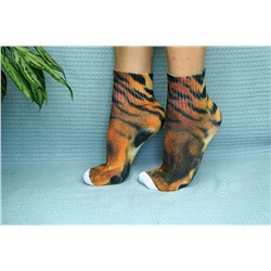 Хлопковый носок Серия Лапы.Тигры арт.099