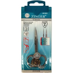 Ножницы маникюрные Zinger (Зингер) zo B-112 D-SH Оригинал с ручной заточкой, матовые