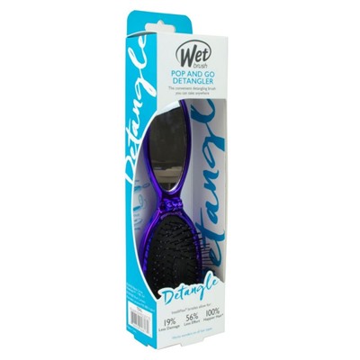 Wet Brush Расчёска для спутанных волос мини раскладная BWR823ECPU, фиолетовый