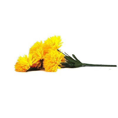 Букет цветов Хризантемы желтые 7 бутонов ,75см