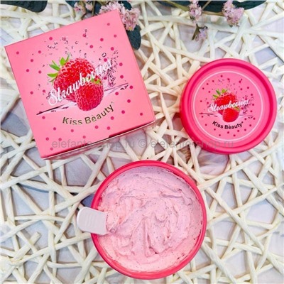 Маска для лица от Kiss Beauty STRAWBERRY Brightening Glycolic Wash off Mask, 100 гр