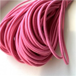 Резина шляпная (шнур круглый) 3мм розовый яркий РАСПРОДАЖА