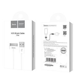 Кабель USB - 30pin 1м Hoco X23 - Белый