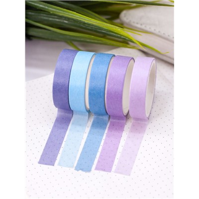 Набор декоративного скотча "Multicolor tone", purple-blue, mix
