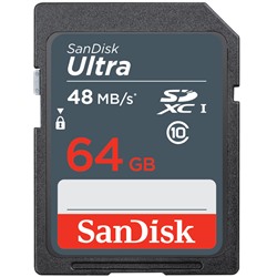 Карта памяти SDHC Ultra 64GB Class 10 SanDisk SDSDUNB-064G-GN3IN