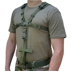 Наплечный оружейный ремень (олива), - размер подходит для большинства военнослужащих и сотрудников силовых структур №423