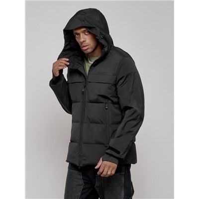 Куртка мужская зимняя горнолыжная черного цвета 2356Ch